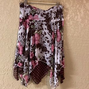 Three Pink Hearts Trixxi Handkerchief Skirt